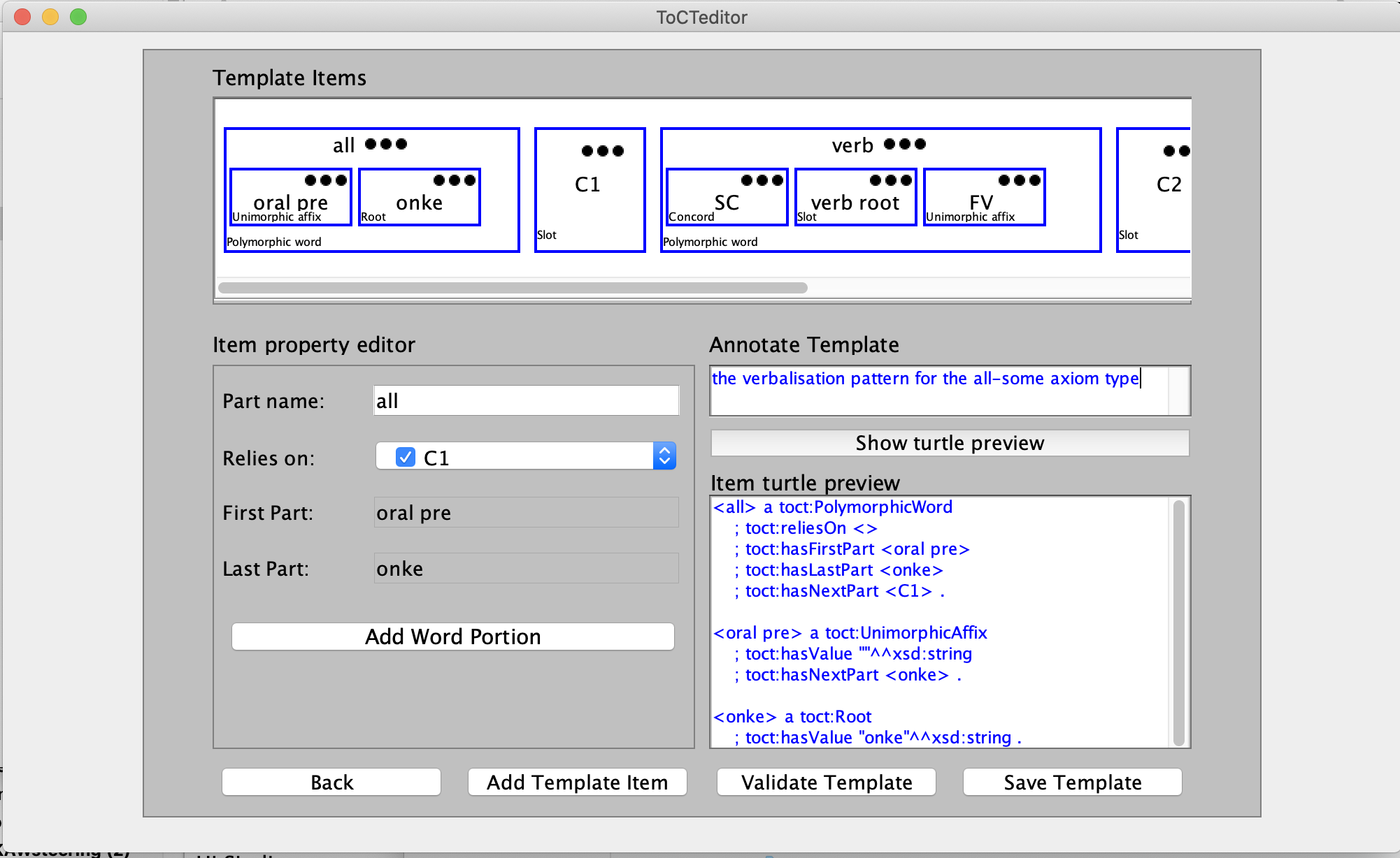 ToCTeditor NLP tool